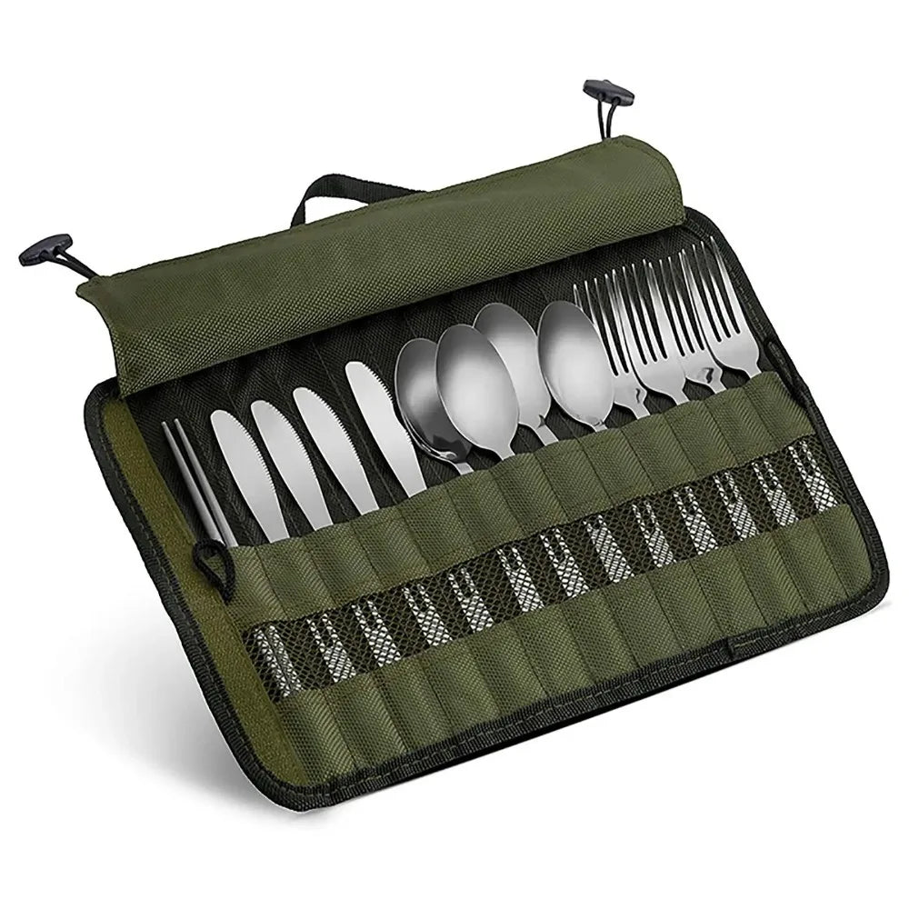 Roll-Up Kitchen Utensil Pouch